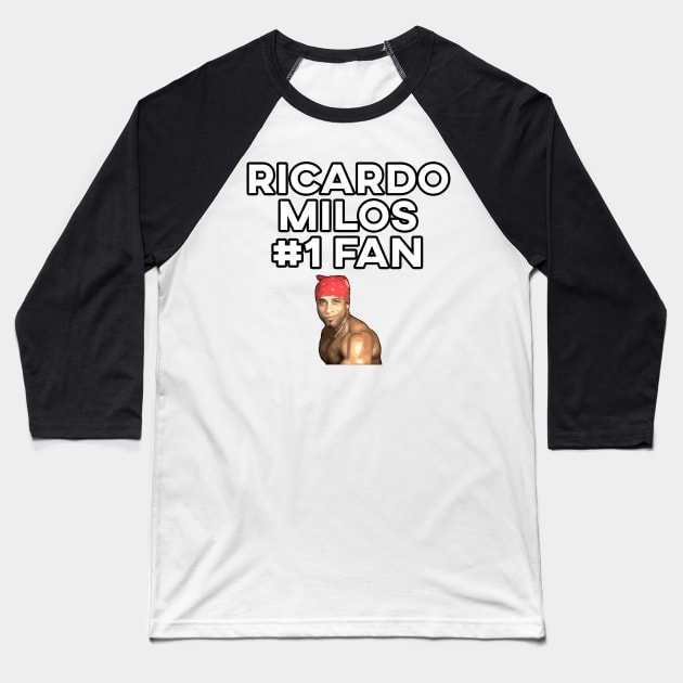 Ricardo Milos #1 Fan Baseball T-Shirt by giovanniiiii